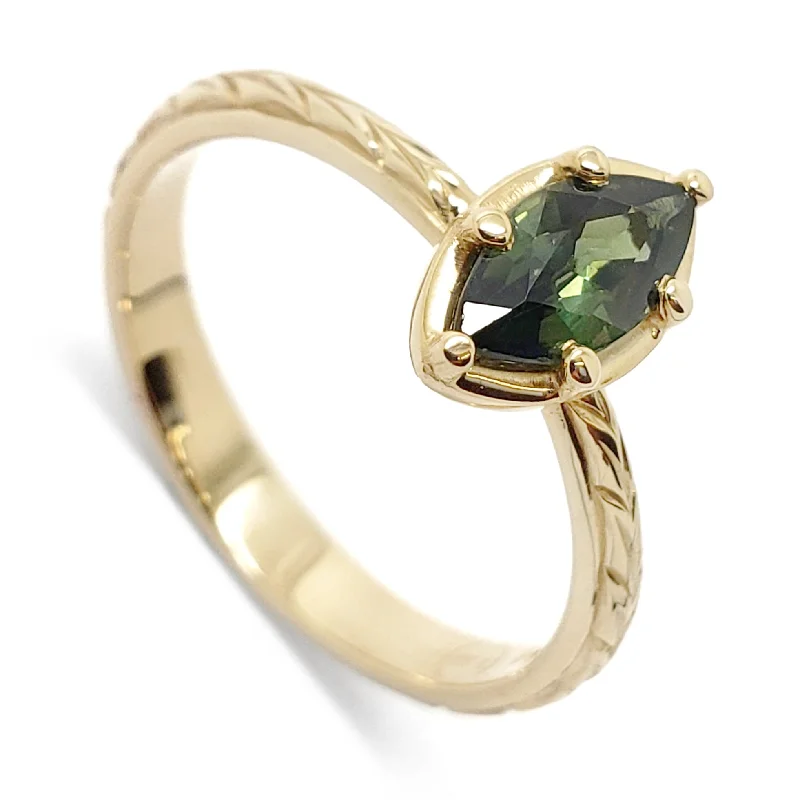 Enchanted Georgina | Green Sapphire