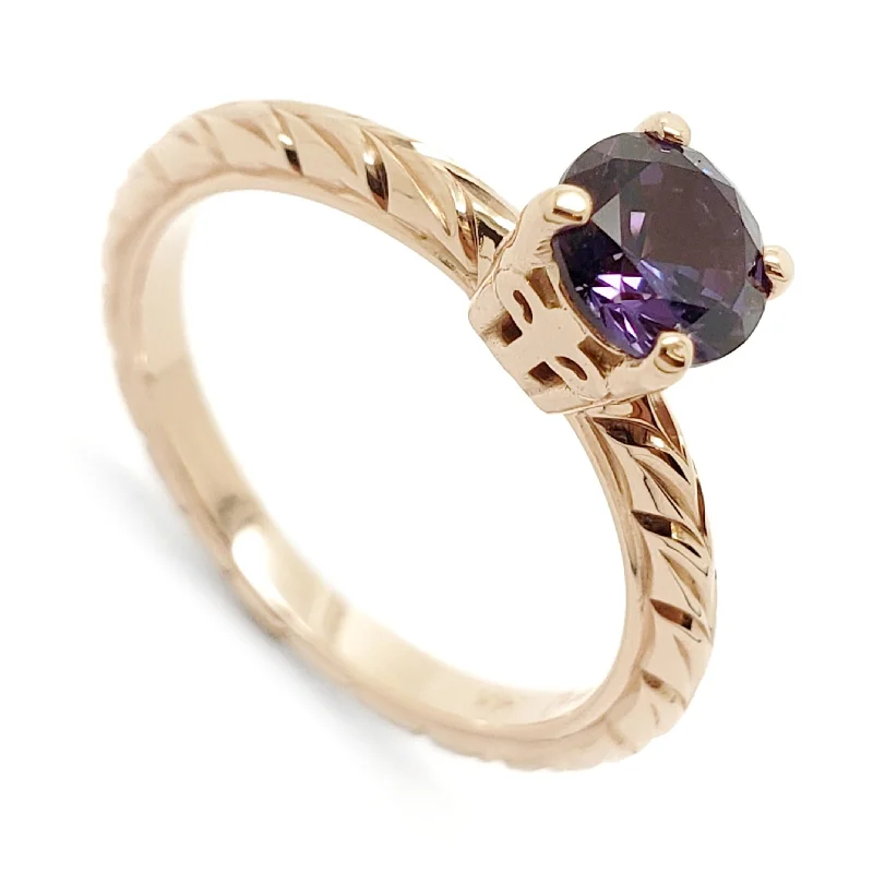 Myra | Lab Grown Purple Sapphire