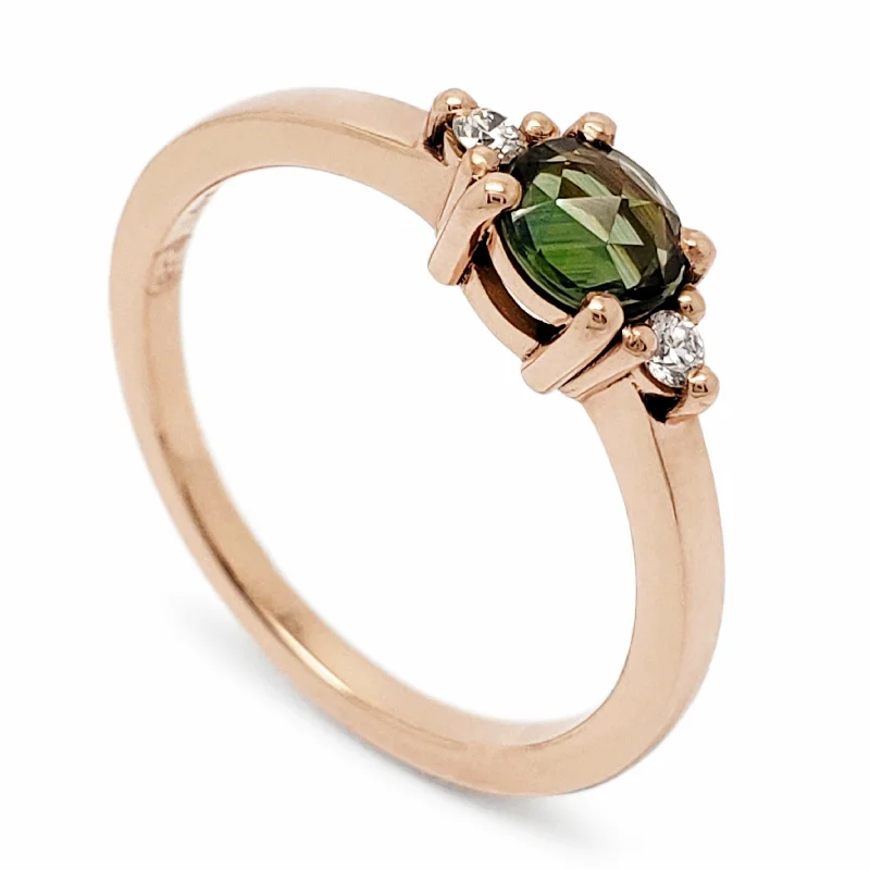 Moraine Rose | Rose Cut Green Sapphire