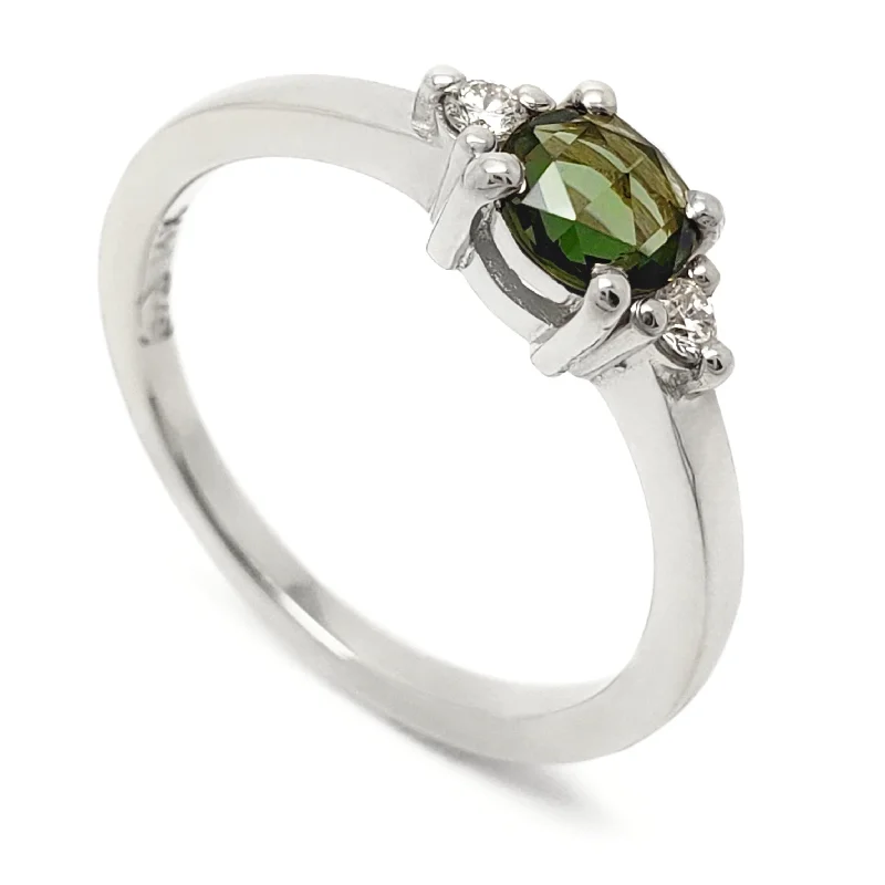 Moraine | Rose Cut Green Sapphire