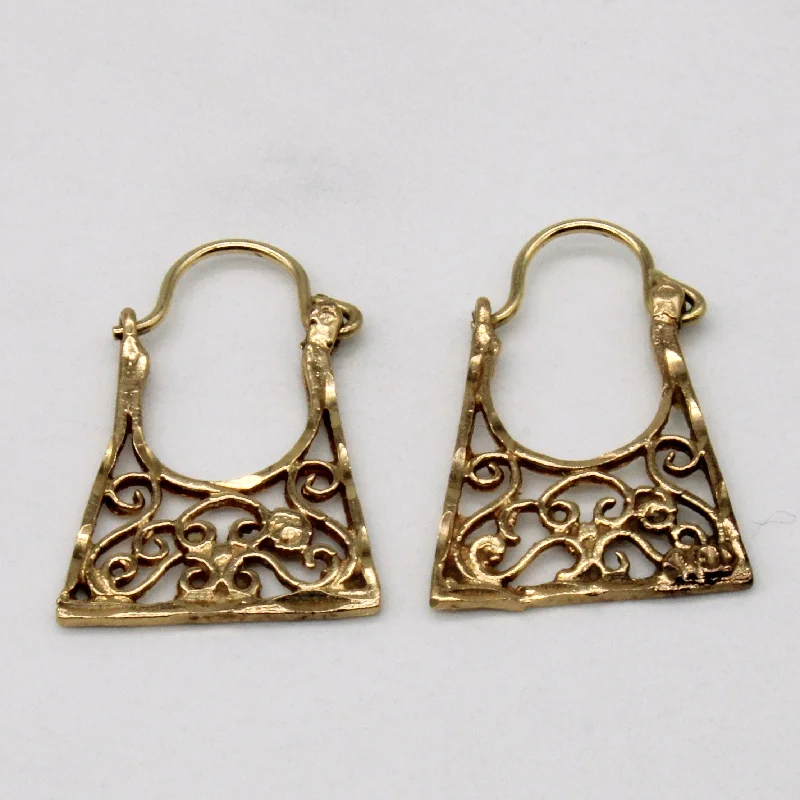 10k Yellow Gold Drop Earrings