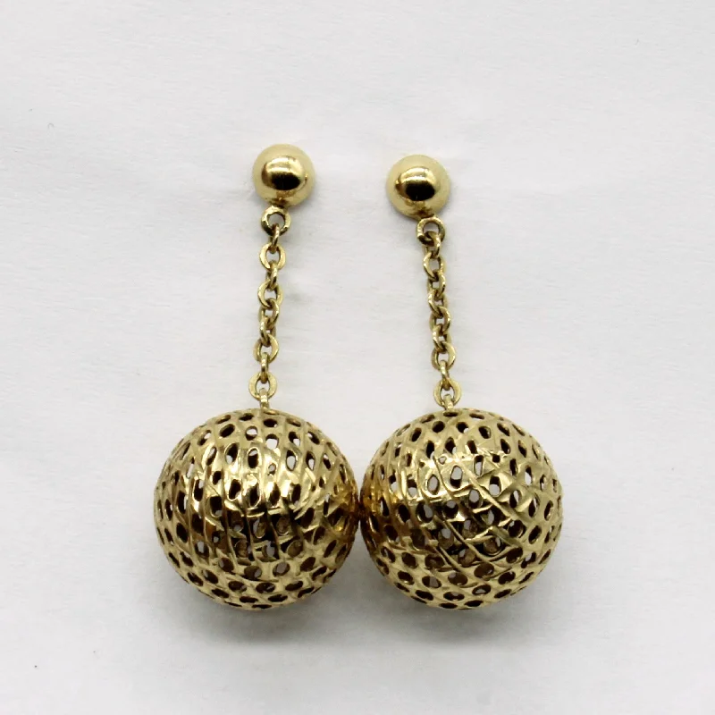 10k Yellow Gold Drop Earrings