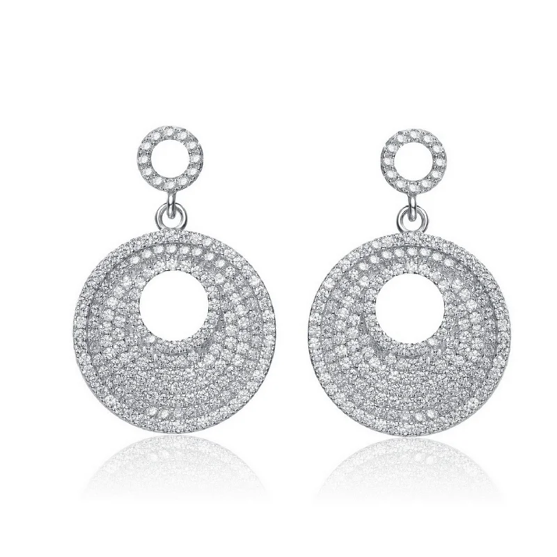 Céline Retro Circle Drop Earrings