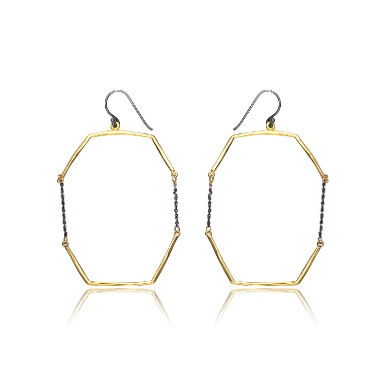 Marguerite Octagon Drop Earrings