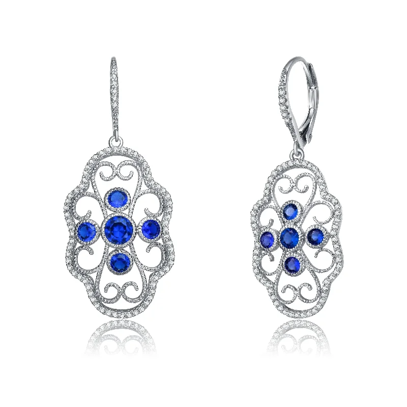 Monfort Blue Drop Earrings