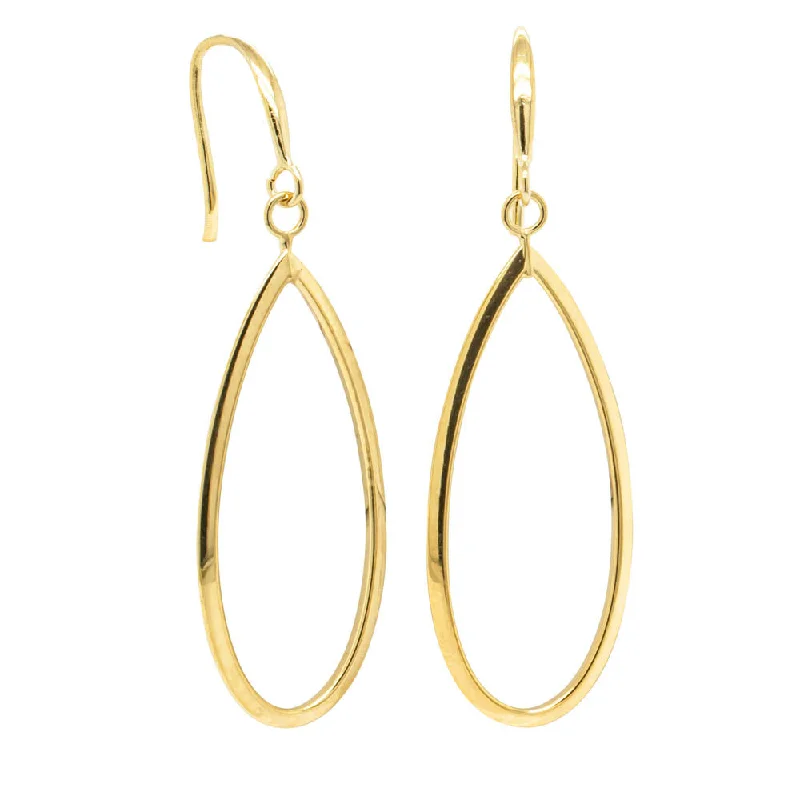 9ct Yellow Gold Mimosa Drop Earrings