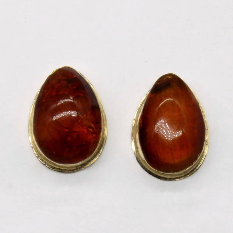 Amber Teardrop Earrings | 0.40ctw |