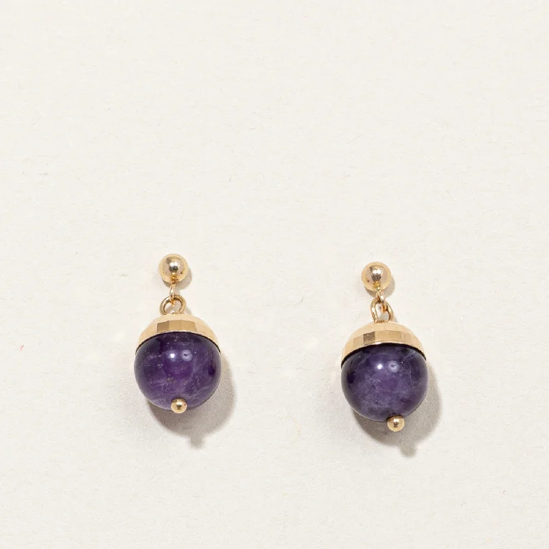 Amethyst Drop Earrings | 5.00ctw |