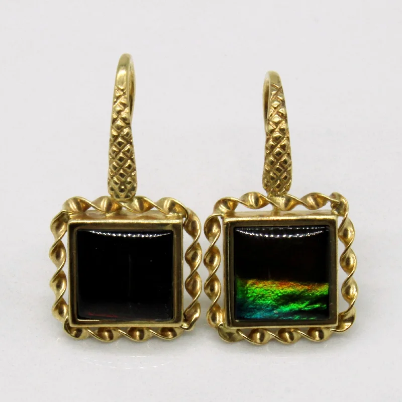 Ammolite Drop Earrings | 2.00ctw |