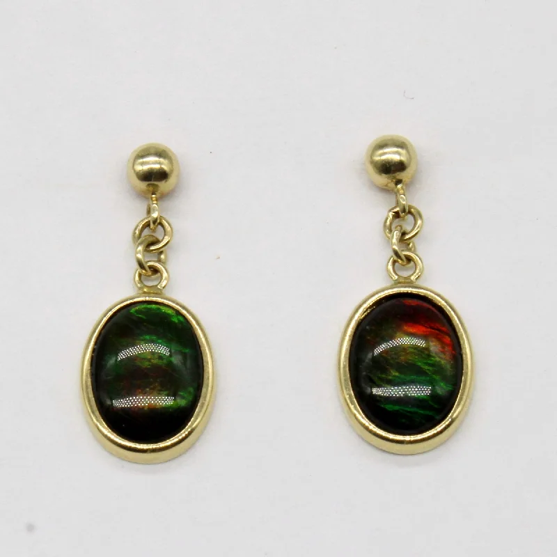 Ammolite Triplet Drop Earrings | 1.40ctw |