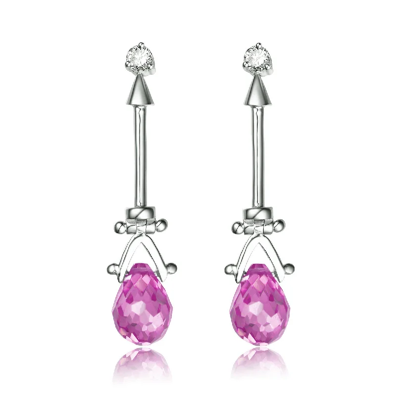 Constance Malibu Pink Teardrop Earrings