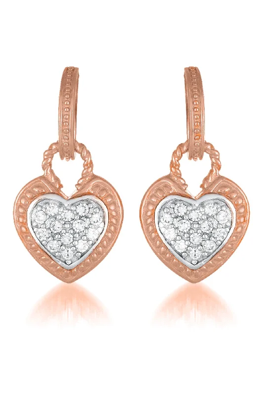 Daphné Heart Shape Drop Earrings