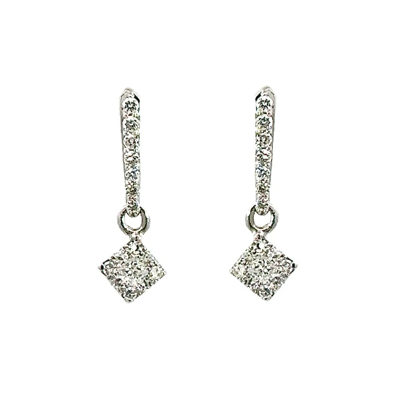 Dazzling Diamond Drop Earrings