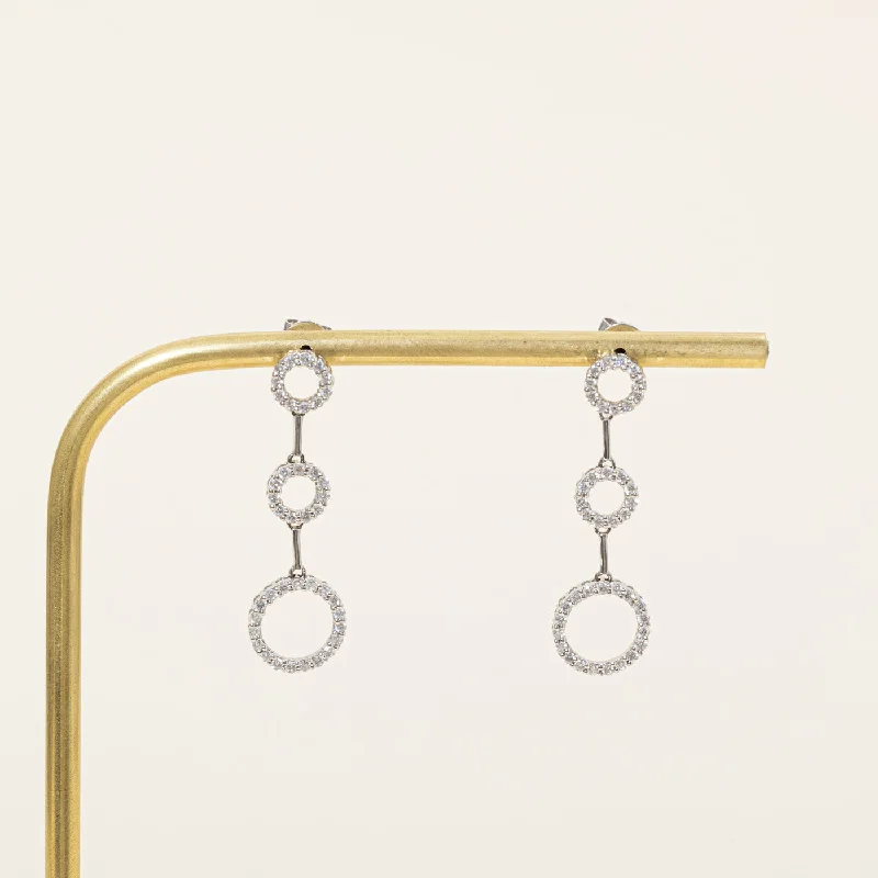 Diamond Drop Earrings | 0.88ctw |