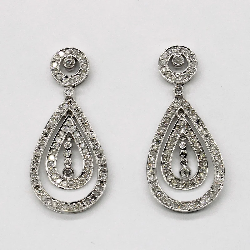 Diamond Drop Earrings | 1.00ctw |