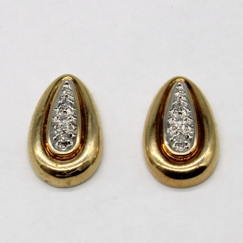 Diamond Teardrop Earrings | 0.02ctw |