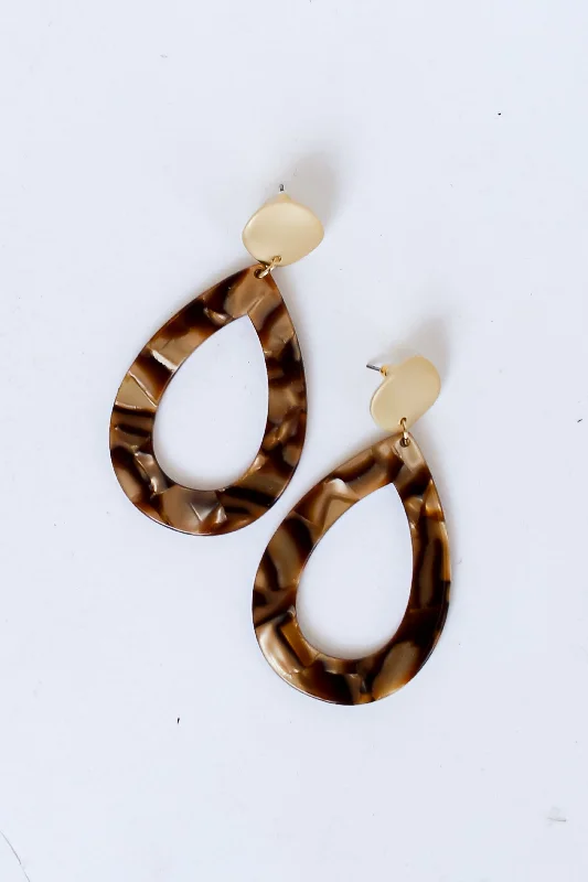 FINAL SALE - Elle Acrylic Teardrop Earrings