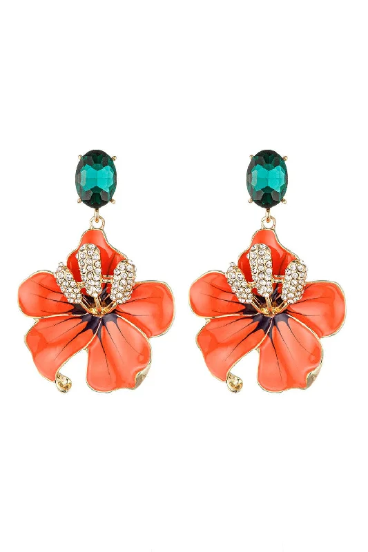 Eye Candy Los Angeles - Isabella Floral Drop Earrings