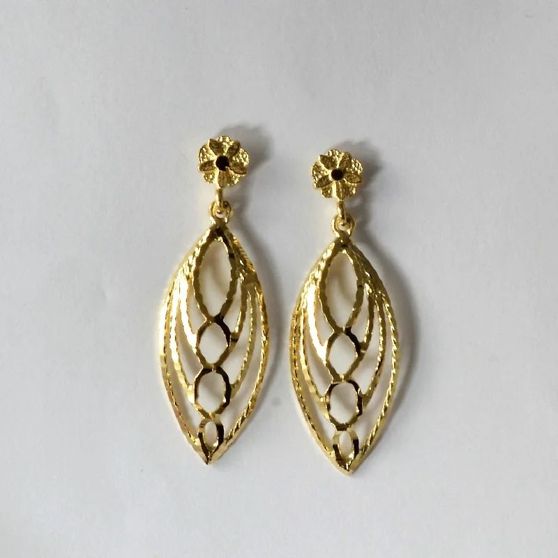 Open Work Drop Earrings |