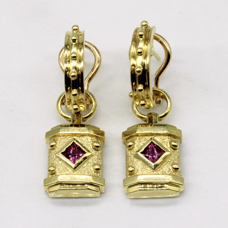 Garnet Drop Earrings | 0.26ctw |