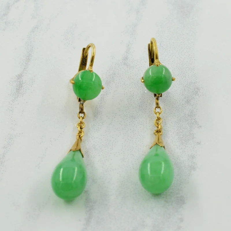 Jadeite Drop Earrings | 4.50ctw |