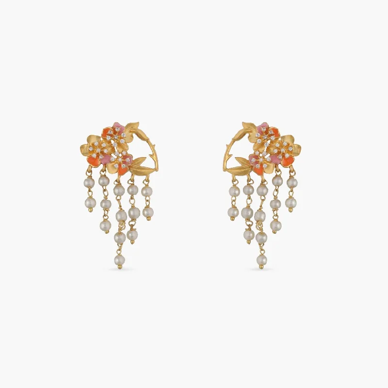 Jalaja Classic Floral Drop Earrings