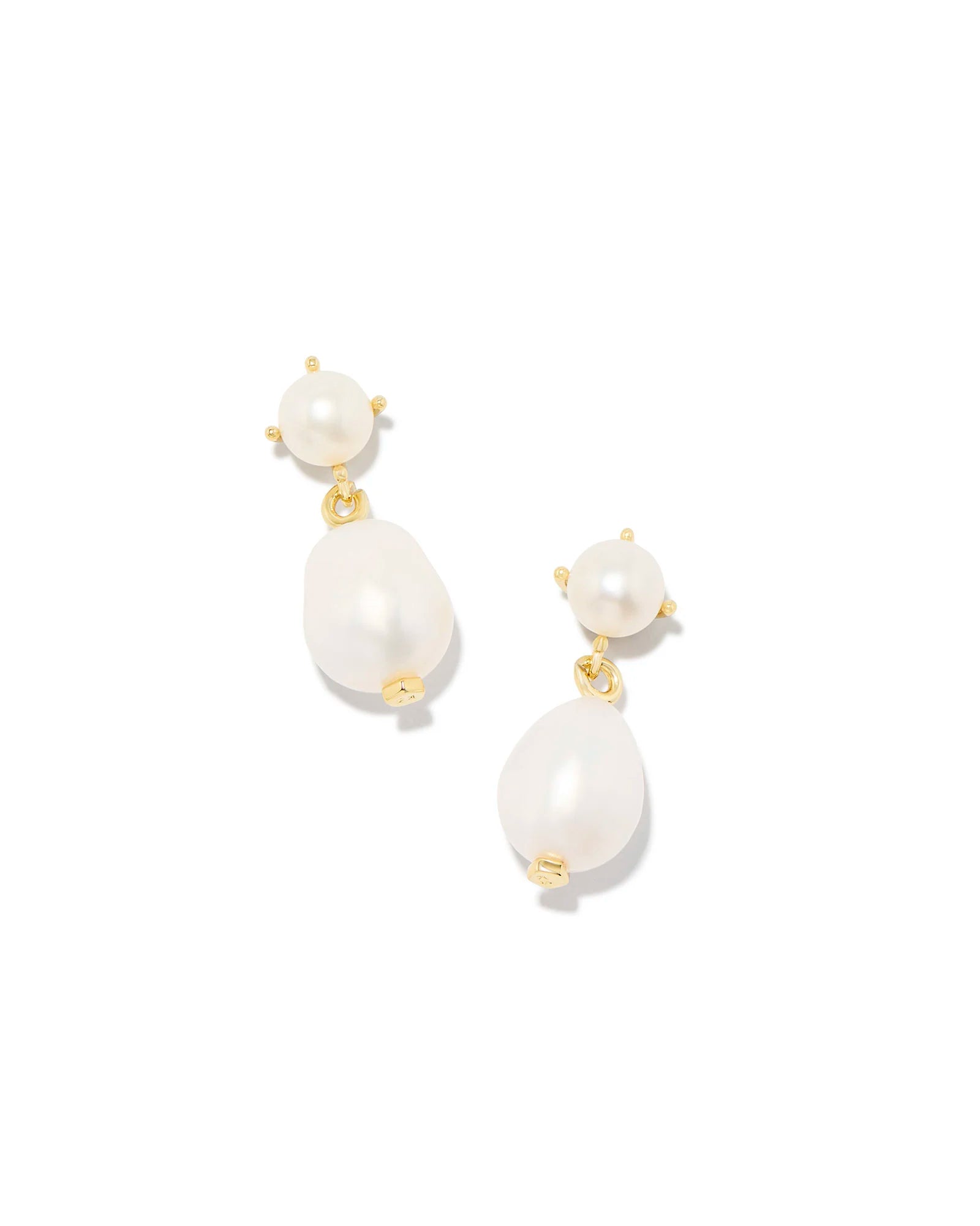 Kendra Scott Eve White Pearl Drop Earrings