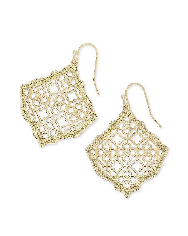 Kirsten Drop Earrings In Filigree