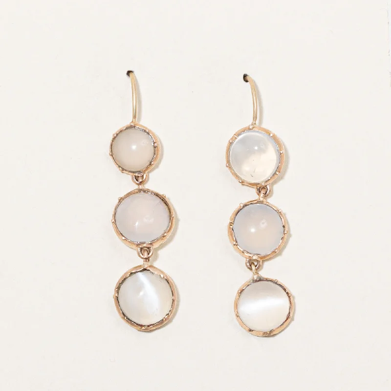 Moonstone Drop Earrings | 15.00ctw |