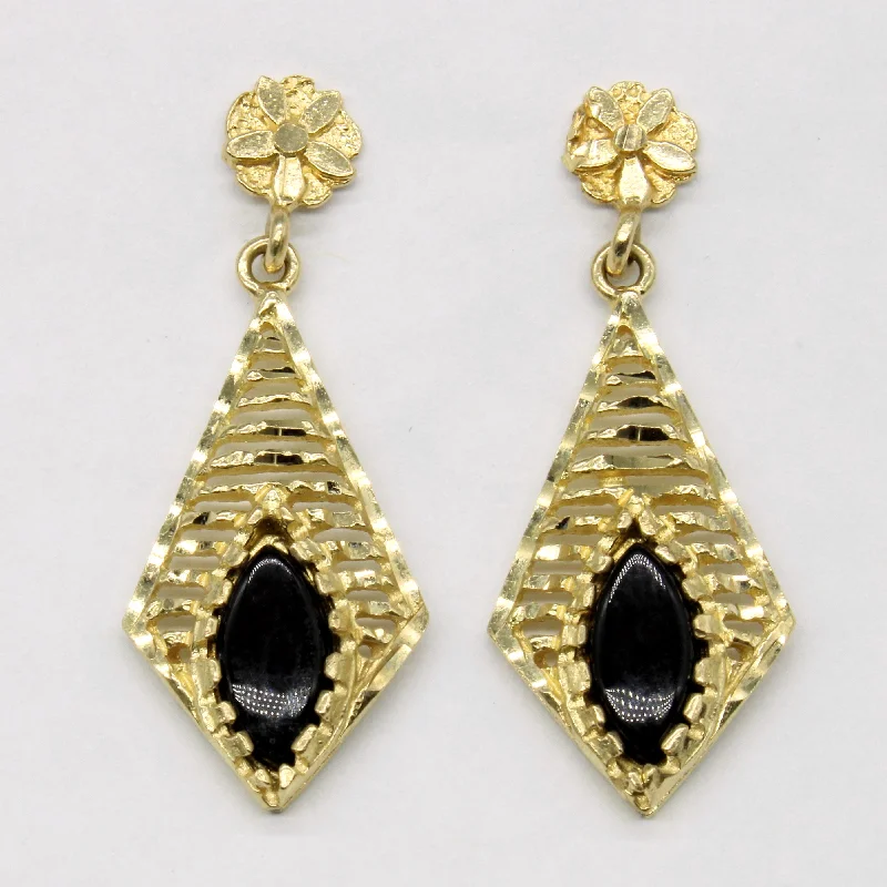 Onyx Drop Earrings | 1.40ctw |