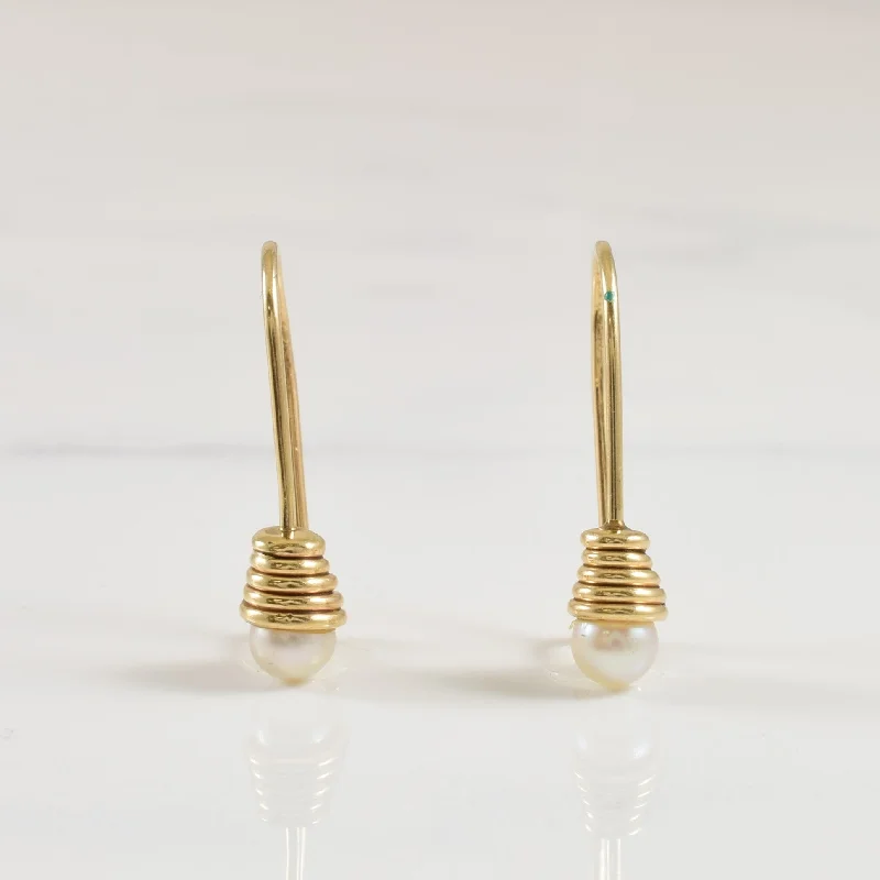 Pearl Drop Earrings | 0.90ctw |