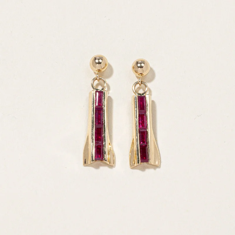 Ruby Drop Earrings | 1.80ctw |