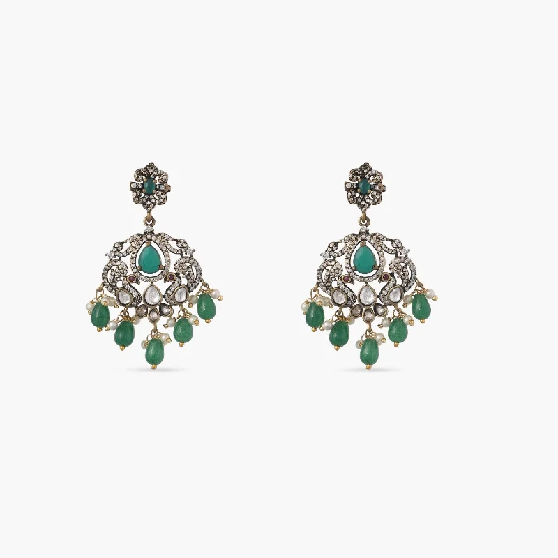 Ruchira Nakshatra CZ Drop Earrings