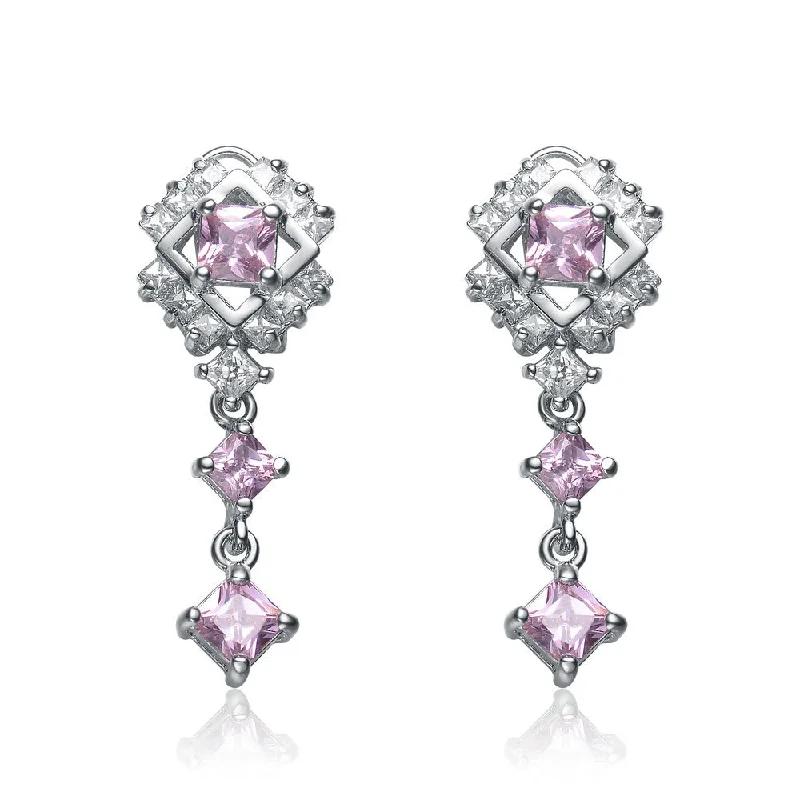 Palais Pink Argyle Drop Earrings