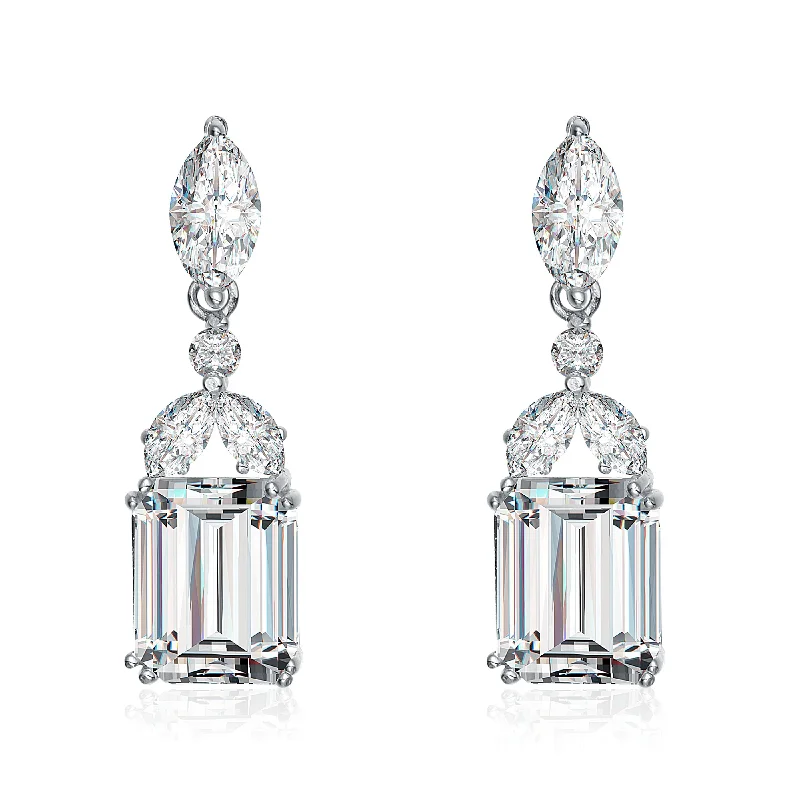 Antoinette Rectangular Drop Earrings