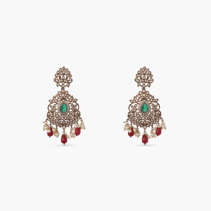 Vaksta Nakshatra CZ Drop Earrings