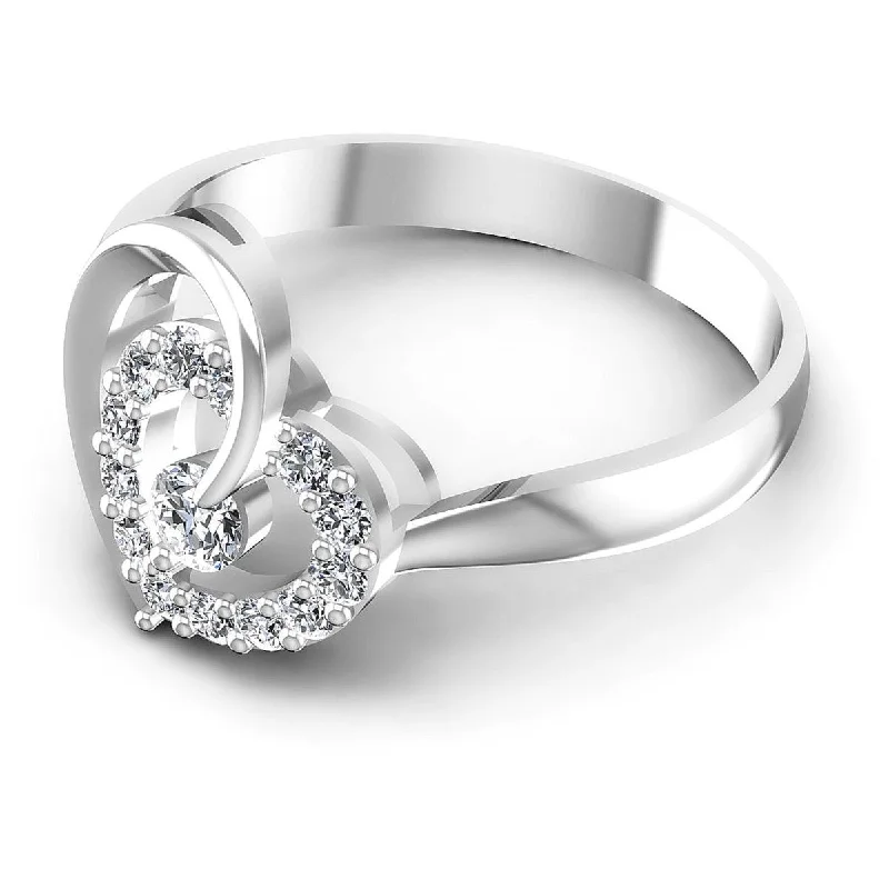 0.30 CT Round Cut Diamonds - Fashion Ring