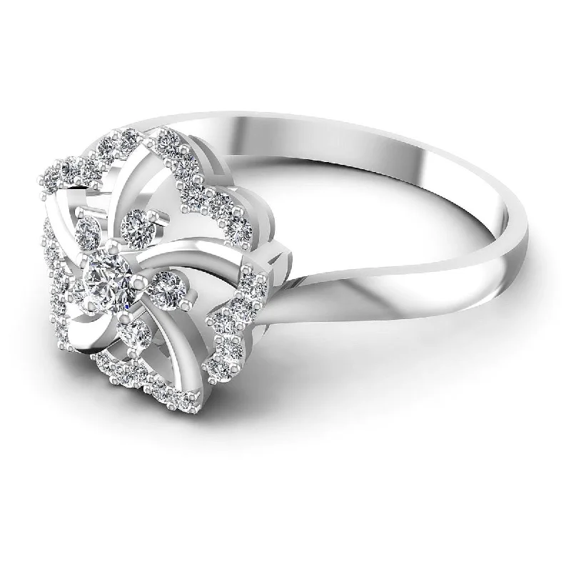 0.70 CT Round Cut Diamonds - Fashion Ring