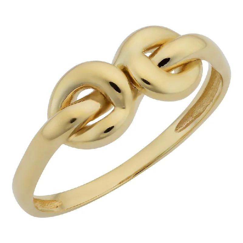 10k Yellow Gold High Polish Love Knot Ring