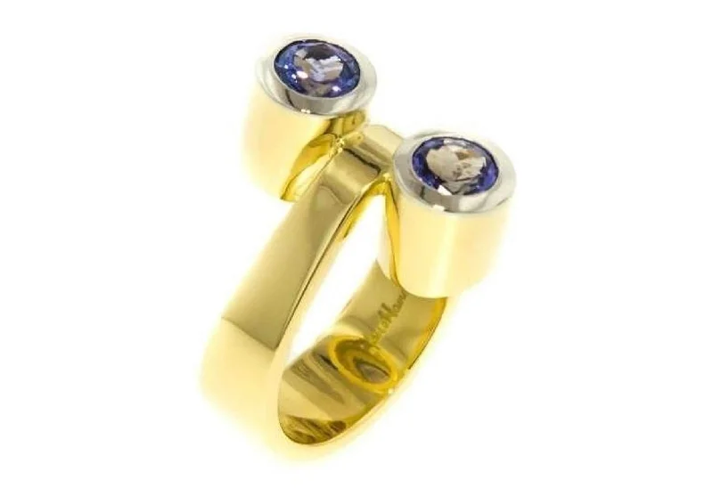 Tanzanite Ring, Yellow Gold