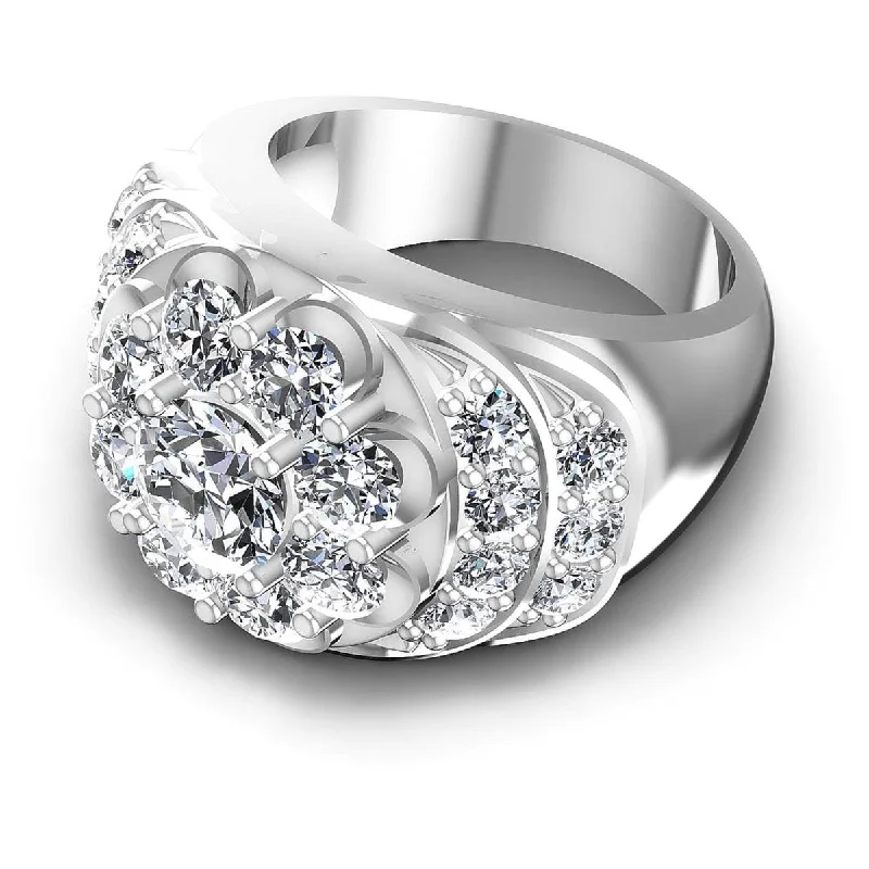 3.15 CT Round Cut Diamonds - Fashion Ring