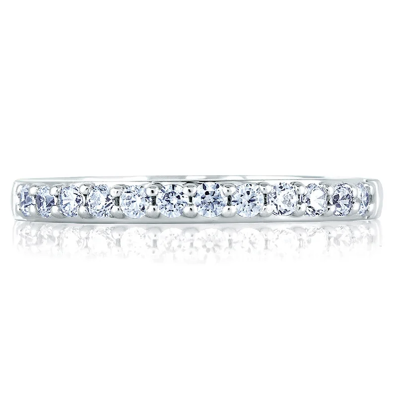 A. Jaffe Classic Prong Set Diamond Wedding Band MR1353/14