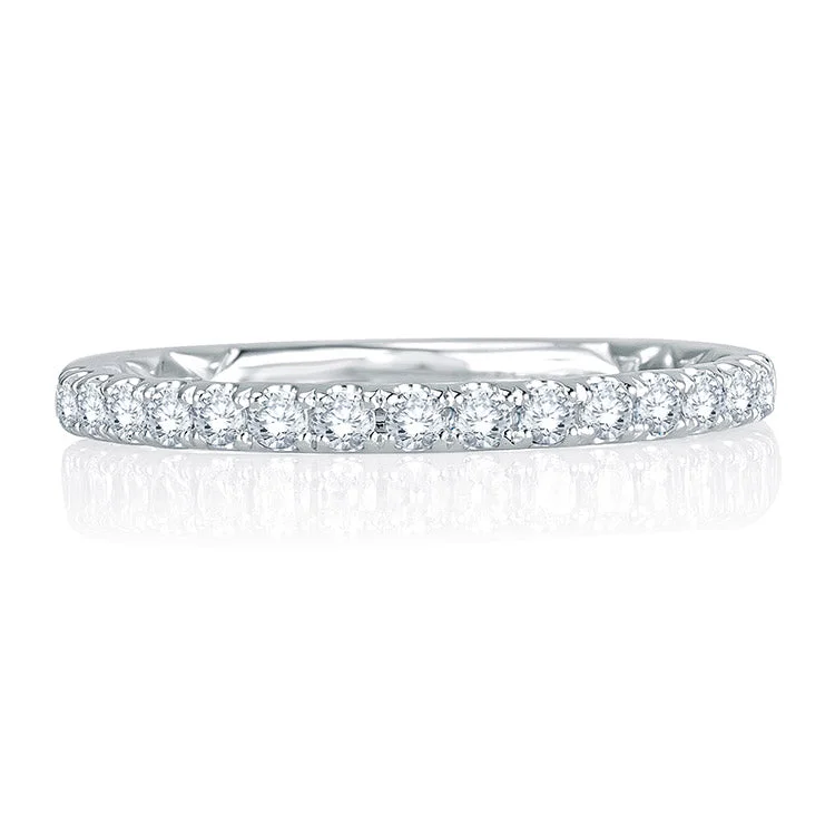 A. Jaffe Intricate Delicate Quilted Diamond Anniversary Band MRS755Q/31