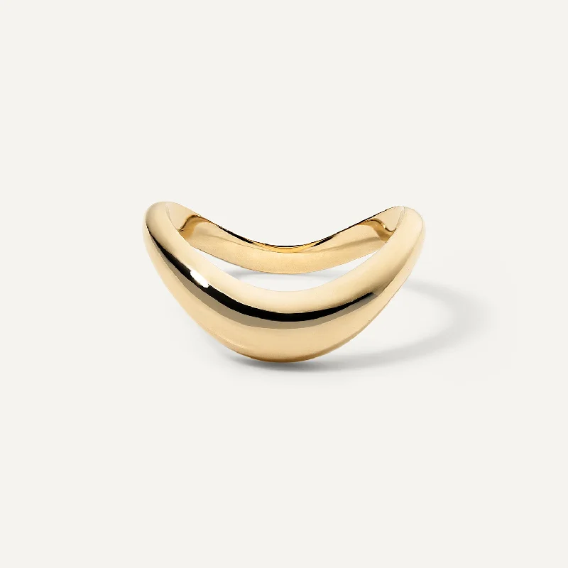 Curved Dome Ring