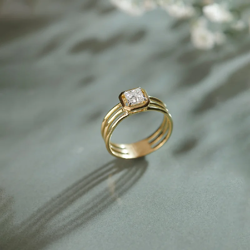 Cushion Solitaire Ring