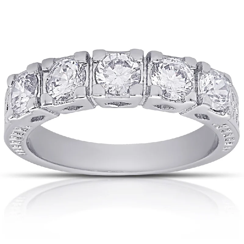 Dolce Giavonna Silver Overlay Cubic Zirconia Band Ring