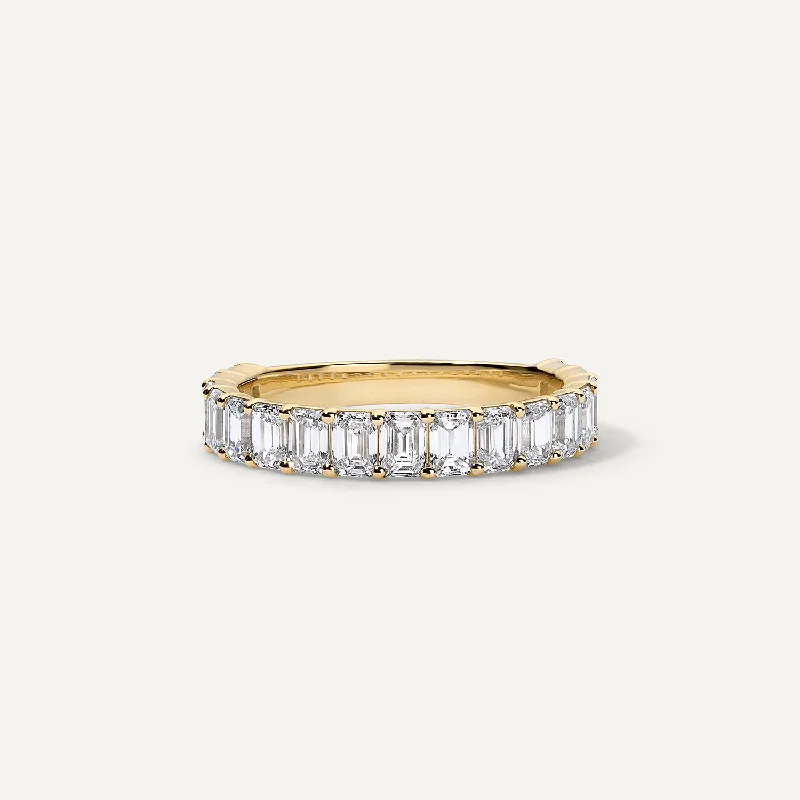 Emerald Cut 3/4 Band