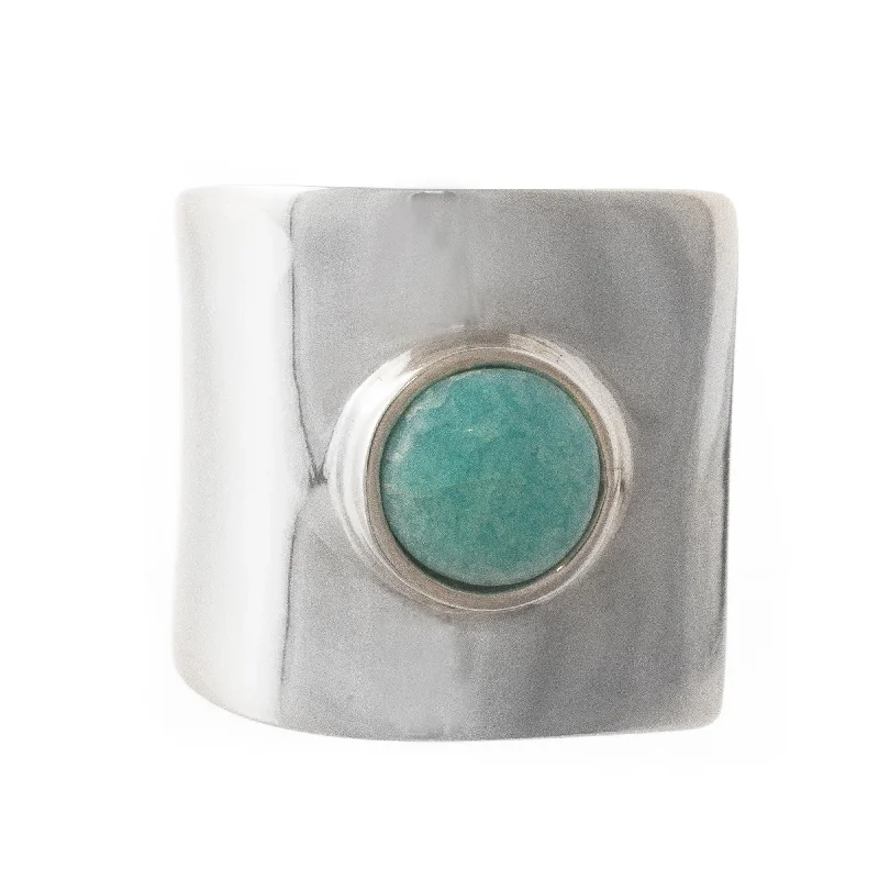 Novica Handmade Wrap Amazonite Cocktail Ring