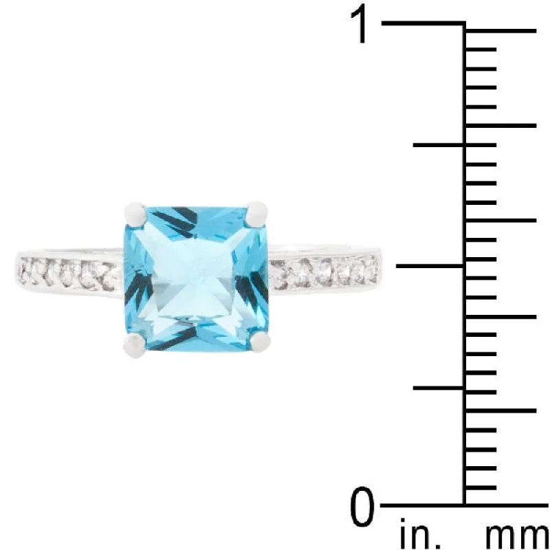 Princess Jasmine Ring Elegant Cubic Zirconia Engagement Ring For Women