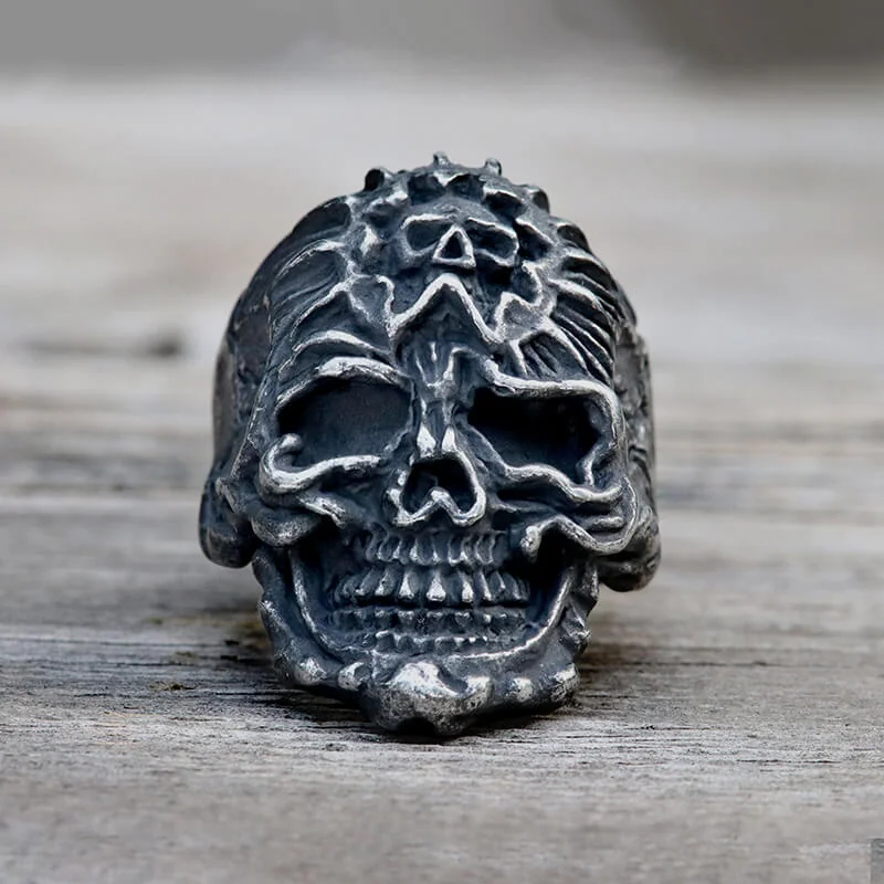 Punk Skull Design Stainless Steel Thumb Ring